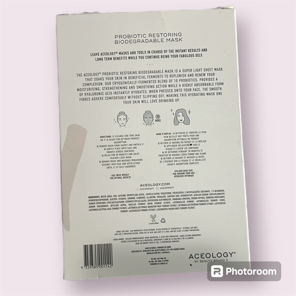 Aceology Probiotic Restoring Mask Pack of 4 New - Picture 2 of 4